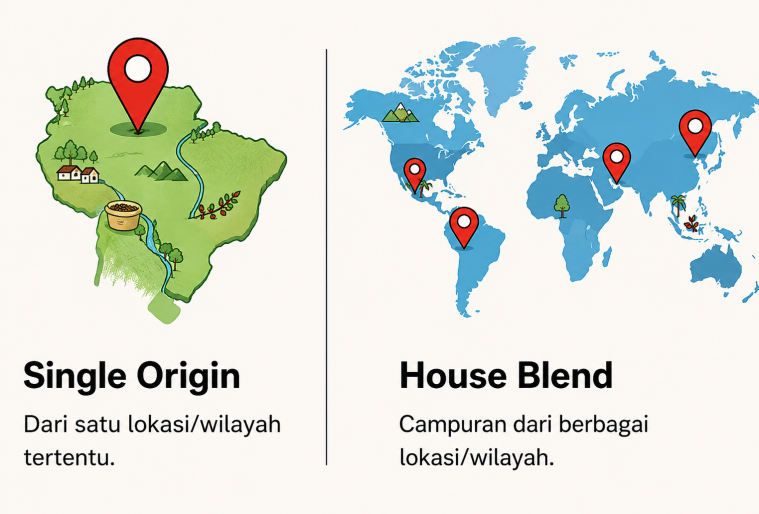 Perbedaan Single Origin dan House Blend dari Asal-usulnya