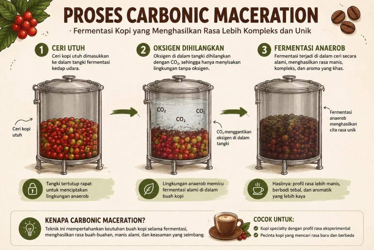 Proses Pasca Panen Carbonic Maceration pada Kopi