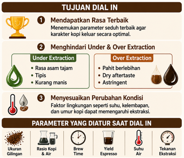 Tujuan Dial in dan Parameter Dial In